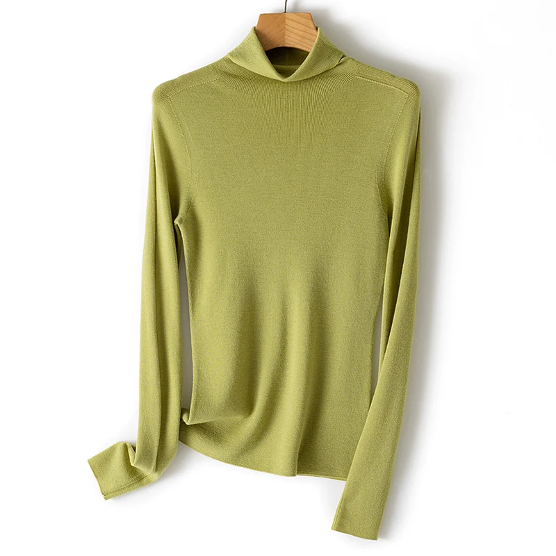 Damen Feiner Rollkragenpullover aus Stretch-Feinstrick mit schmaler Schnittführung Nord Taschen
