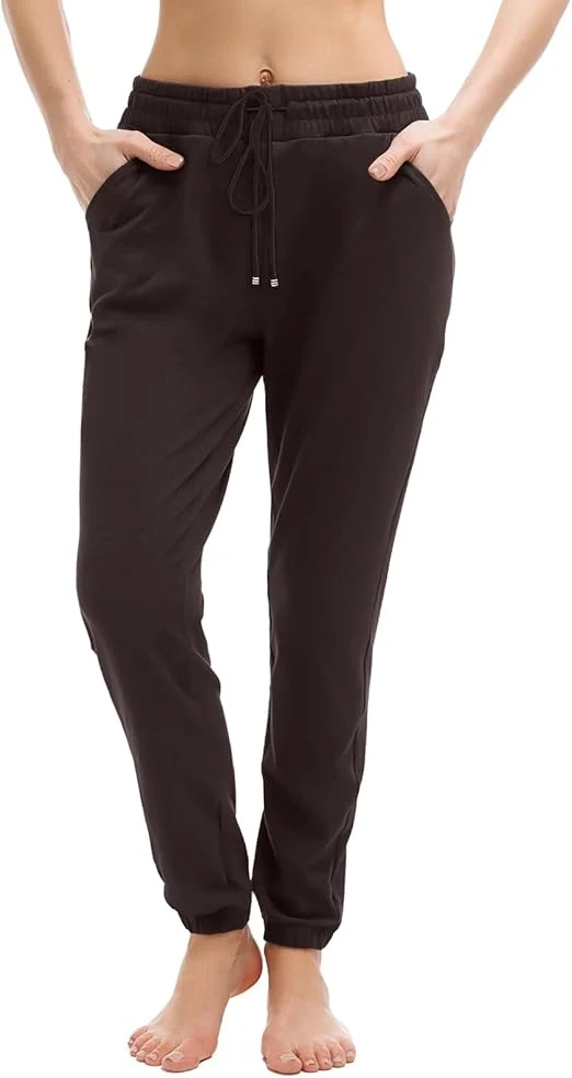 Damen Jogginghose mit hohem elastischem Bund, Tunnelzug und schmal zulaufenden Säumen Nord Taschen