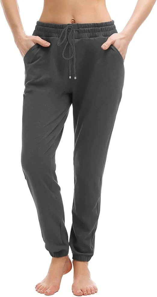 Damen Jogginghose mit hohem elastischem Bund, Tunnelzug und schmal zulaufenden Säumen Nord Taschen