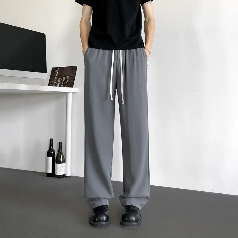 Herren Weite Relaxed-Fit Loungehose mit elastischem Bund und Tunnelzug Nord Taschen