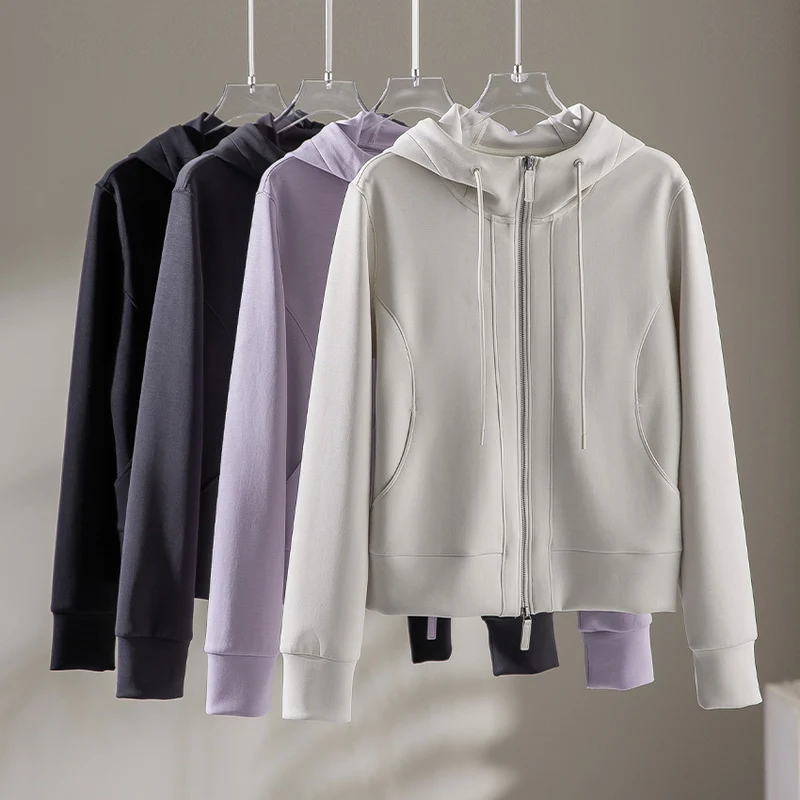 Damen Kapuzen-Performance-Zipjacke mit Reißverschluss und seitlichen Eingriffstaschen Nord Taschen