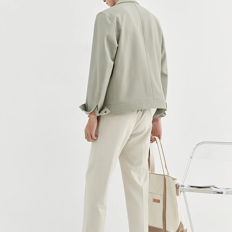 Herren Oversize-Utility-Jacke mit aufgesetzter Brusttasche und Druckknopfleiste Nord Taschen