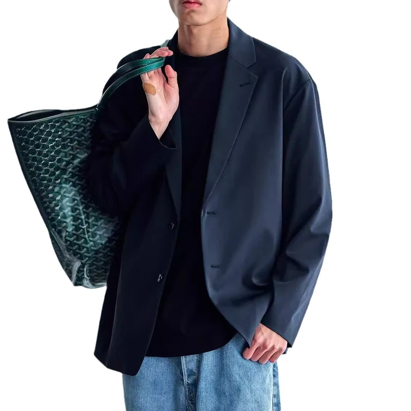 Herren Oversize-Sakko aus technischem Stretchgewebe mit Ein-Knopf-Verschluss Nord Taschen