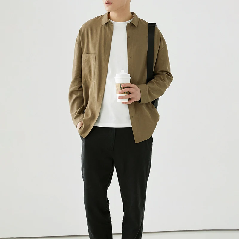 Herren Overshirt aus Baumwoll-Mix mit Brusttasche Nord Taschen