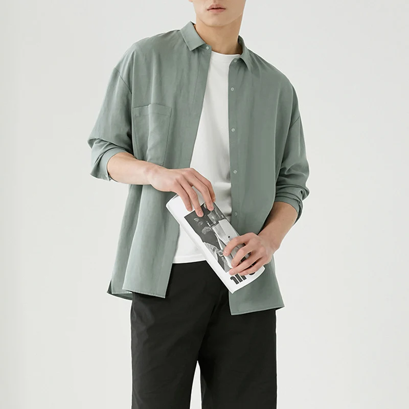 Herren Overshirt aus Baumwoll-Mix mit Brusttasche Nord Taschen
