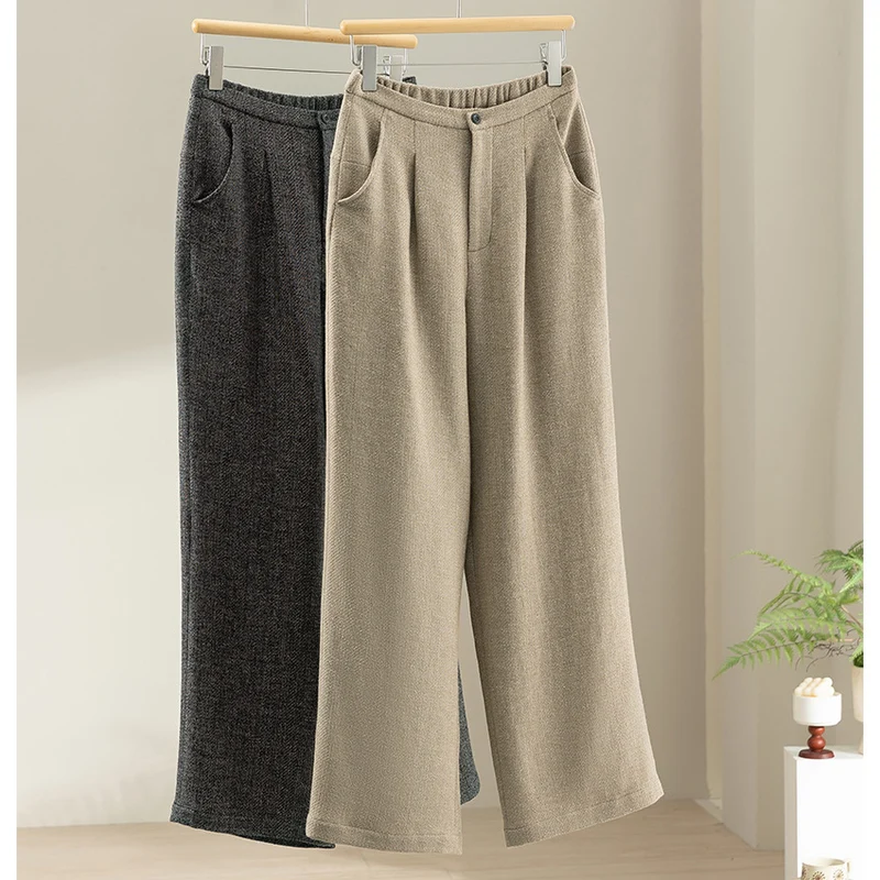 Damen Ärmellose taillierte Wollmix‑Weste mit Schalkragen‑Optik und Taillenriegel Nord Taschen