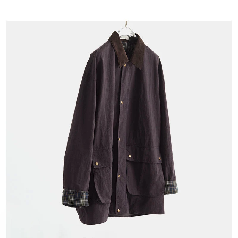 Damen Urbane Utility-Jacke mit hohem Kragen Nord Taschen