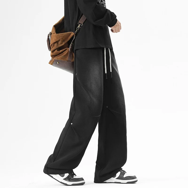 Herren Weite Baggy-Sweathose mit Kordelzug und elastischem Beinabschluss Nord Taschen