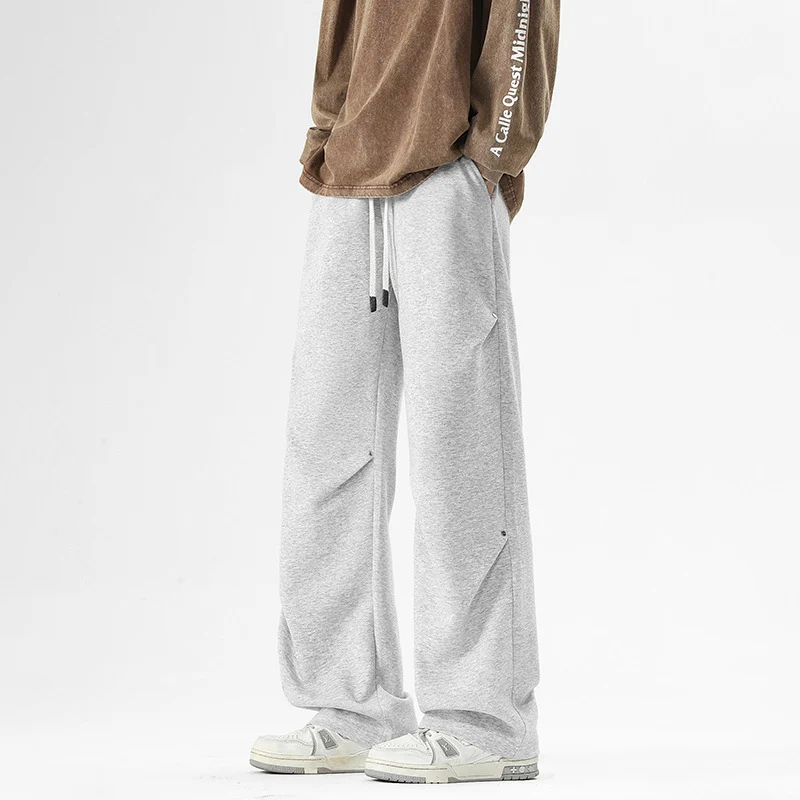 Herren Weite Baggy-Sweathose mit Kordelzug und elastischem Beinabschluss Nord Taschen