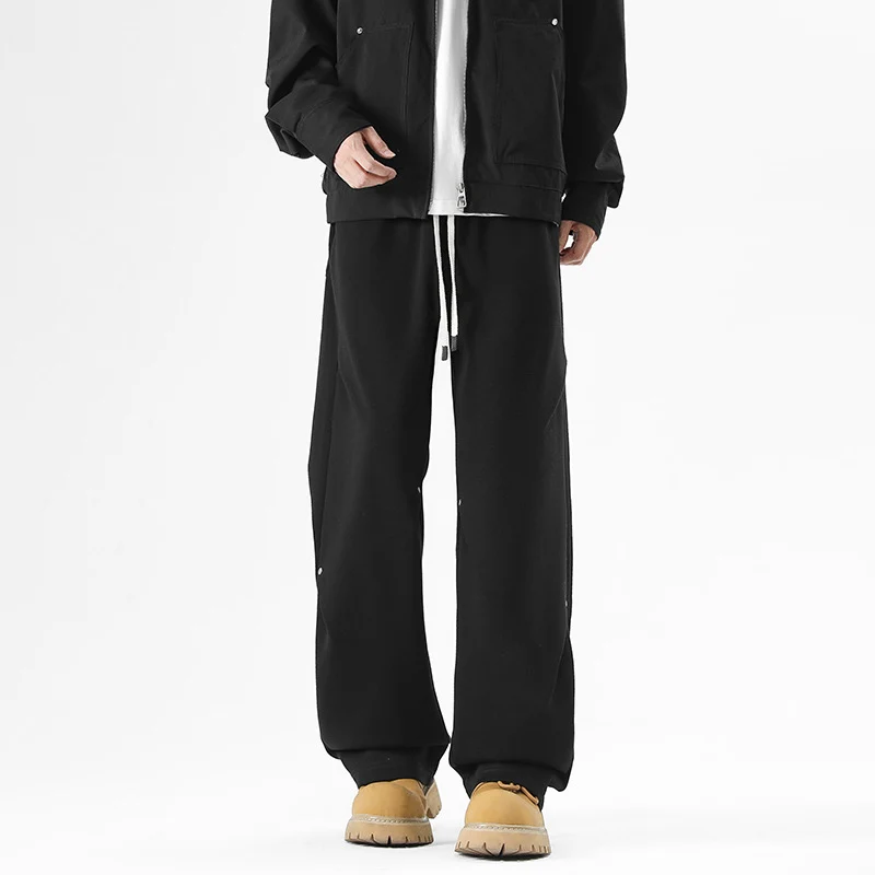 Herren Weite Baggy-Sweathose mit Kordelzug und elastischem Beinabschluss Nord Taschen