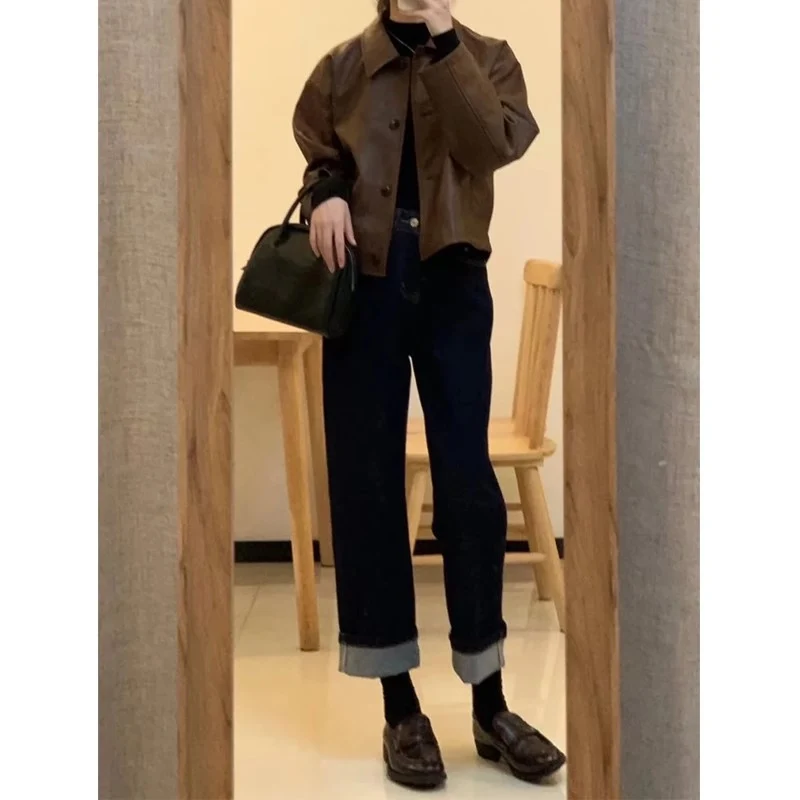 Damen Kurzjacke im Boxy-Schnitt mit Hemdkragen und Knopfleiste Nord Taschen