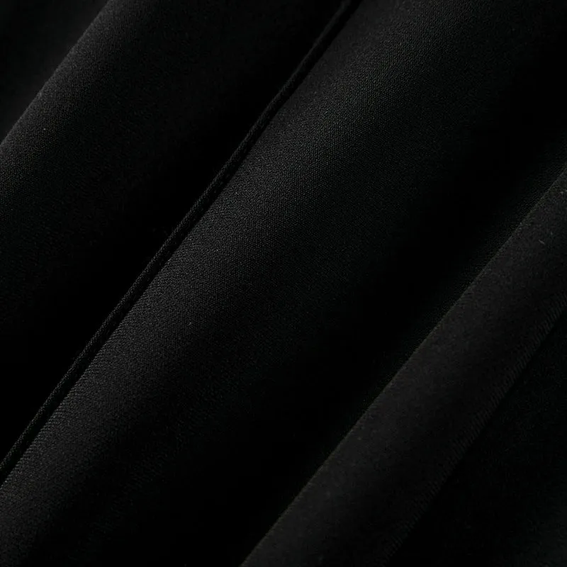 Damen High-Waist-Hose mit weitem Schlag und Bügelfalte Nord Taschen