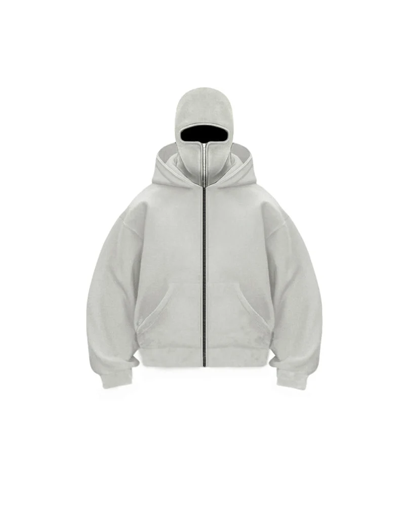 Sweatshirt Mantel mit Doppelkapuze und Reißverschluss - Vittorelli
