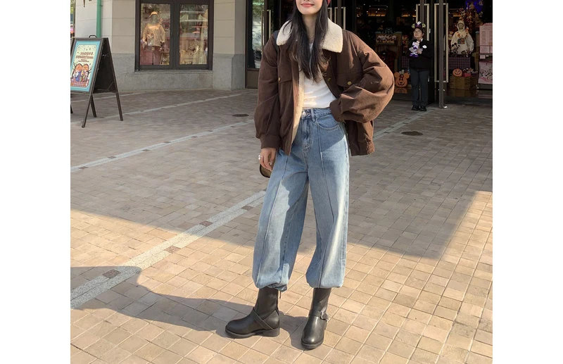 Damen Übergangsjacke mit Kunstfellkragen Nord Taschen