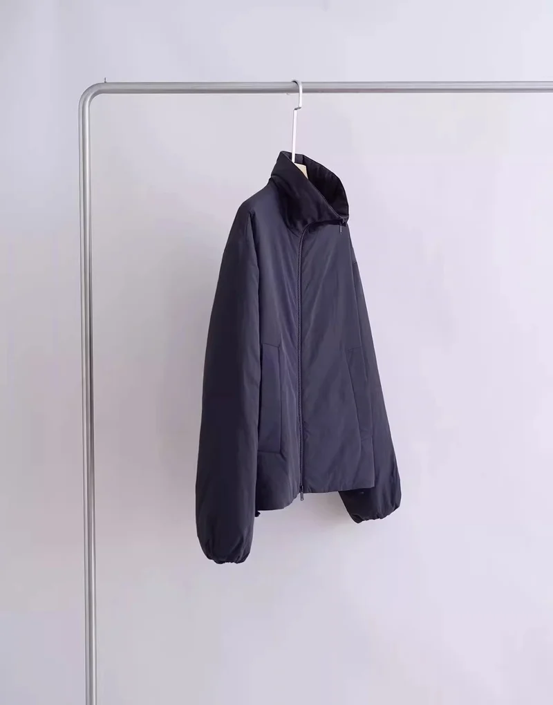 Damen Übergangsjacke mit hohem Kragen und seitlichen Taschen Nord Taschen