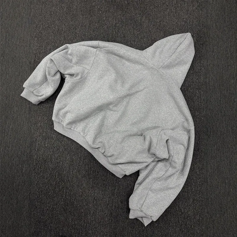 Damen Oversized Kapuzenjacke mit kariertem Innenfutter und durchgehendem Reißverschluss Nord Taschen