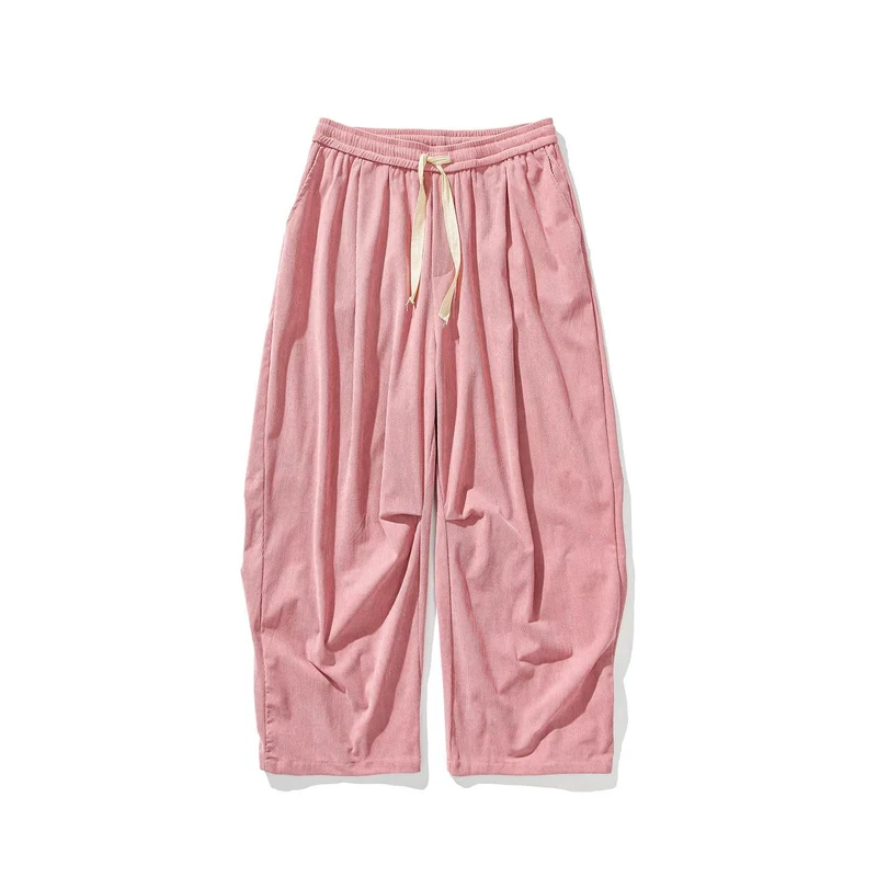 Herren Weit geschnittene Cordhose mit Bundfalten, Tunnelzug und lässiger Baggy‑Silhouette Nord Taschen