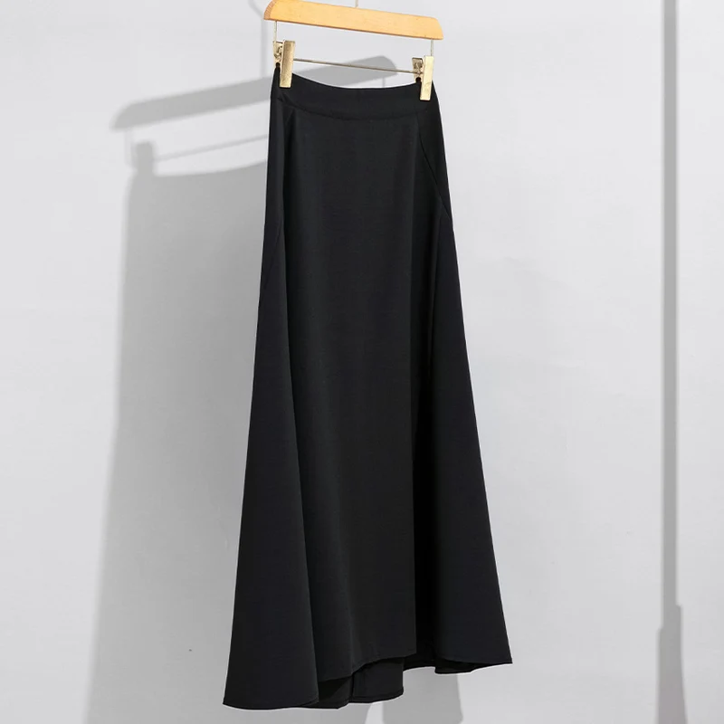 Damen Fließender Maxirock mit hohem Bund, A‑Linie und elegantem Fall Nord Taschen