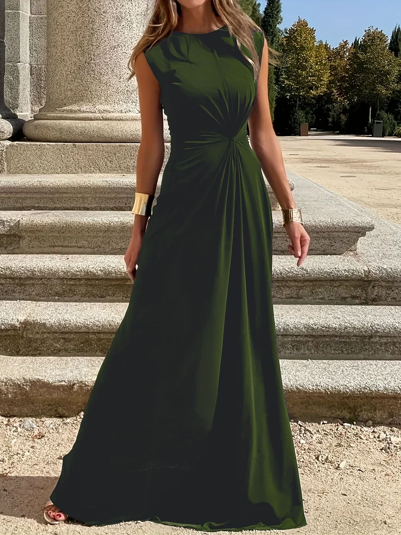 Damen Maxikleid mit elegantem Wickeldesign und schmeichelndem Schnitt - Vittorelli