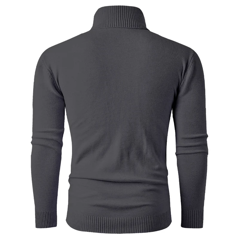 Herren Rollkragenpullover aus Feinstrick mit Zopfmuster und schmaler Silhouette Nord Taschen