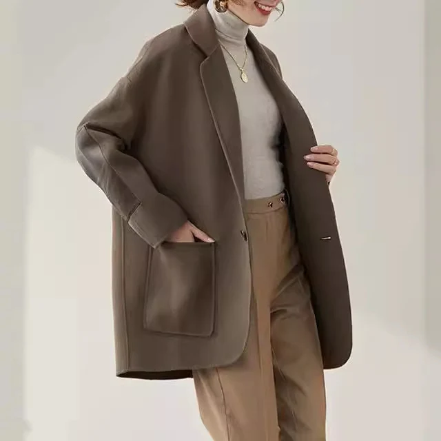 Damen stylischer und bequemer Oversized-Blazer Nord Taschen