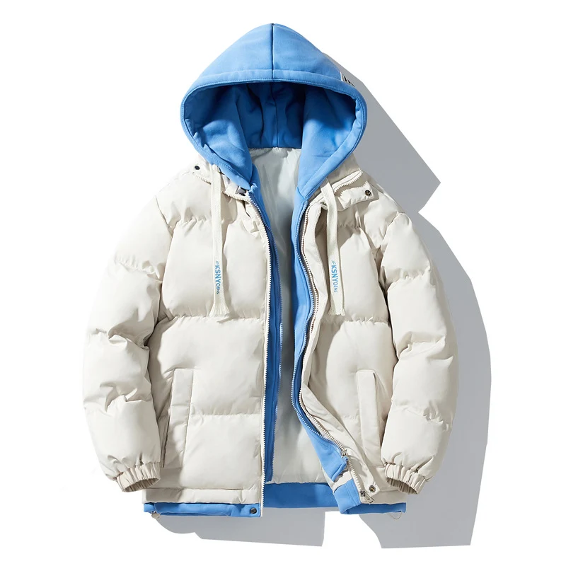 Herren Wattierte Steppjacke mit integriertem Kapuzen-Layer und winddichter Außenhülle Nord Taschen