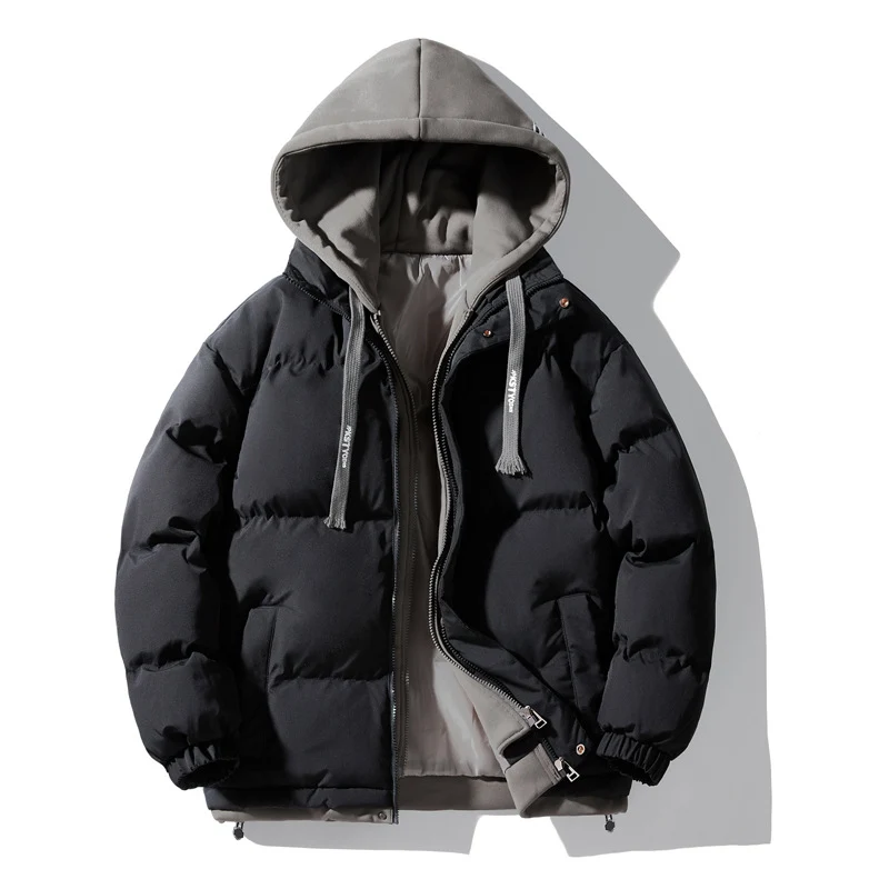 Herren Wattierte Steppjacke mit integriertem Kapuzen-Layer und winddichter Außenhülle Nord Taschen