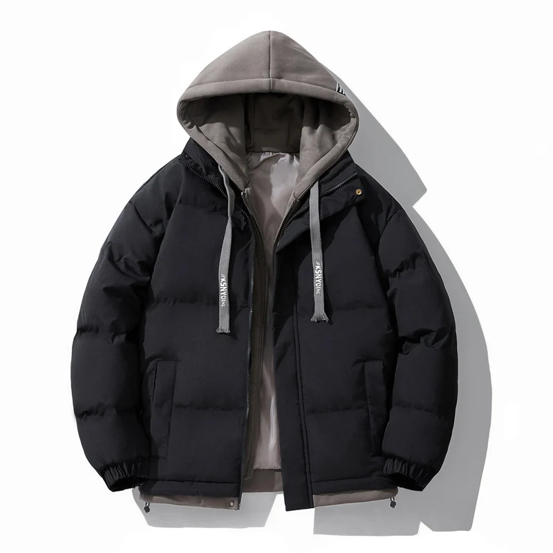 Herren Wattierte Steppjacke mit integriertem Kapuzen-Layer und winddichter Außenhülle Nord Taschen