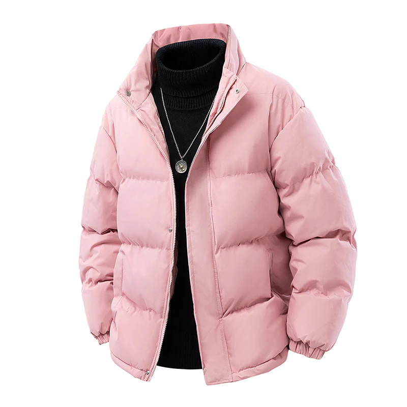 Herren Wattierte Oversize-Pufferjacke mit wasserabweisender Shell, hohem Stehkragen und verdecktem Reißverschluss Nord Taschen