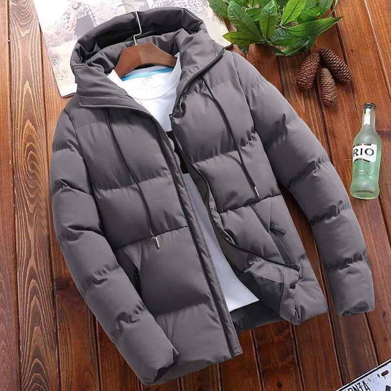 Herren Wattierte Kapuzen‑Steppjacke mit winddichter Thermofüllung und modernem Slim‑Cut Nord Taschen