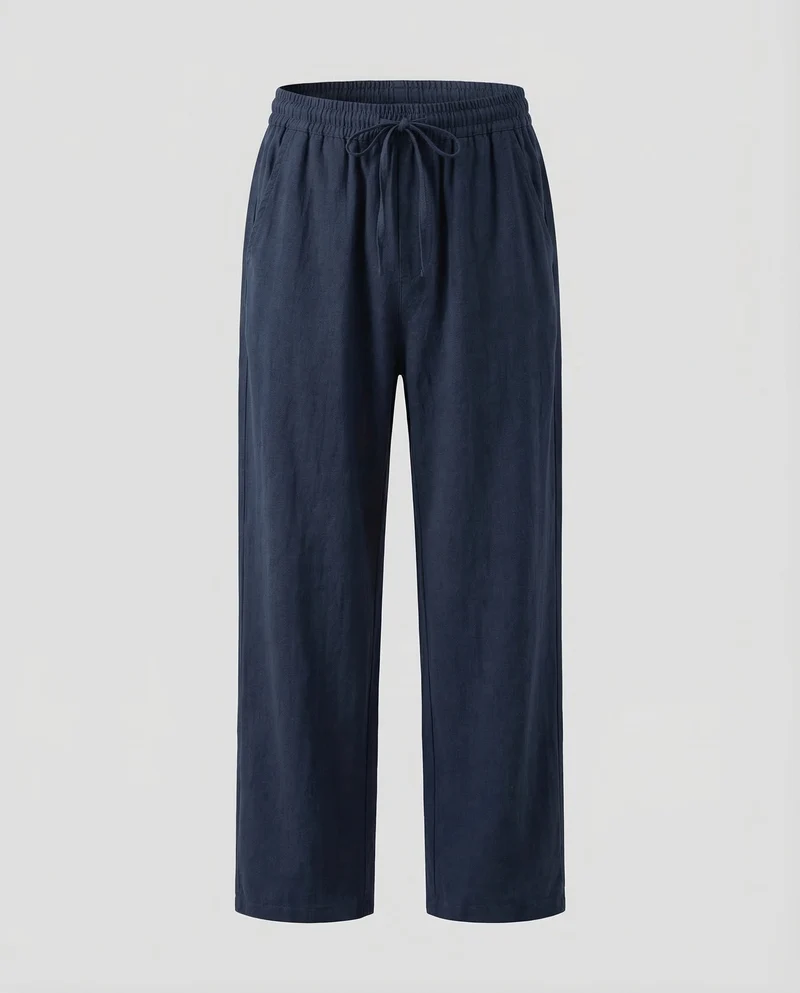 Herren Leinenhose Tunnelzug