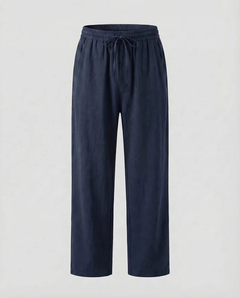 Herren Leinenhose Tunnelzug