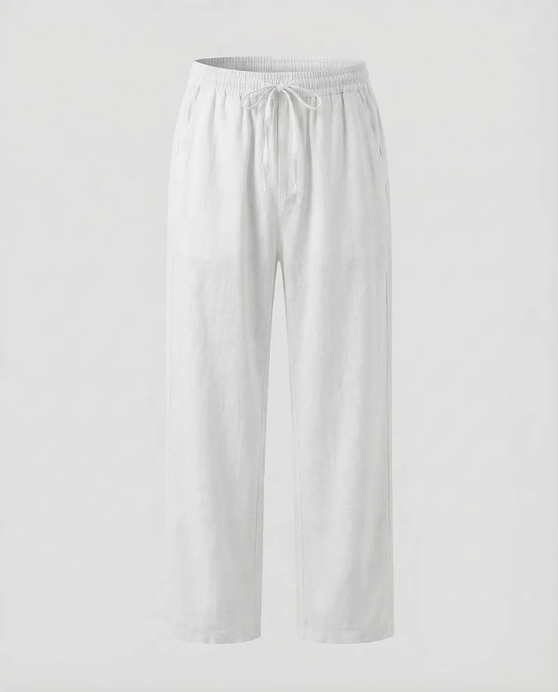 Herren Leinenhose Tunnelzug