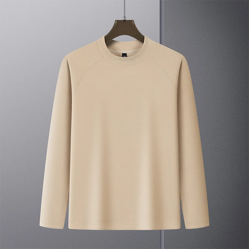 Herren Premium-Mockneck-Pullover aus feinem Woll-Mix mit Raglanärmeln Nord Taschen
