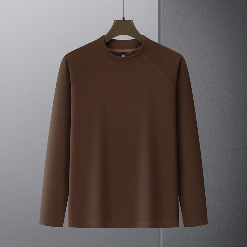 Herren Premium-Mockneck-Pullover aus feinem Woll-Mix mit Raglanärmeln Nord Taschen