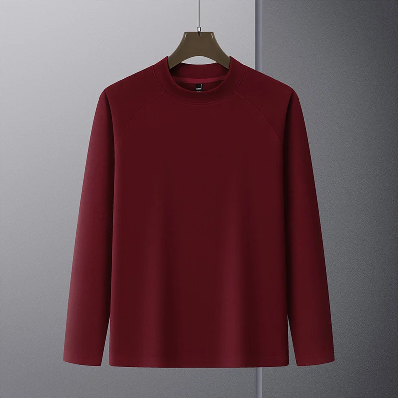 Herren Premium-Mockneck-Pullover aus feinem Woll-Mix mit Raglanärmeln Nord Taschen