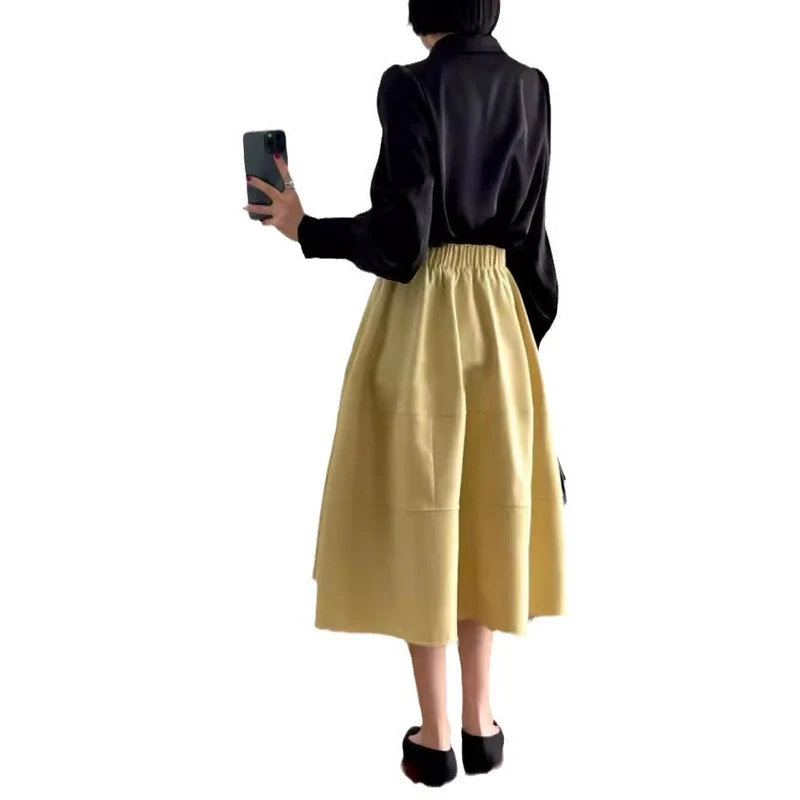 Damen Stylische, luftige 3/4-Arm Strickjacke und Midikleid Kombination Nord Taschen