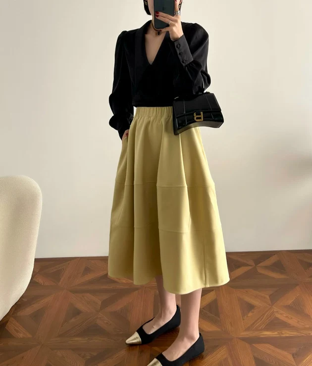 Damen Stylische, luftige 3/4-Arm Strickjacke und Midikleid Kombination Nord Taschen