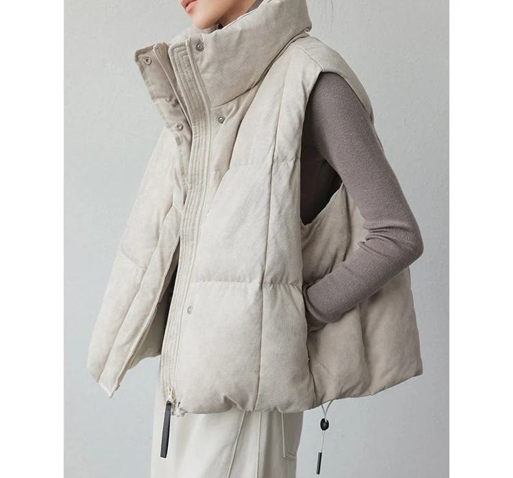 Damen Stylische gesteppte Weste Nord Taschen