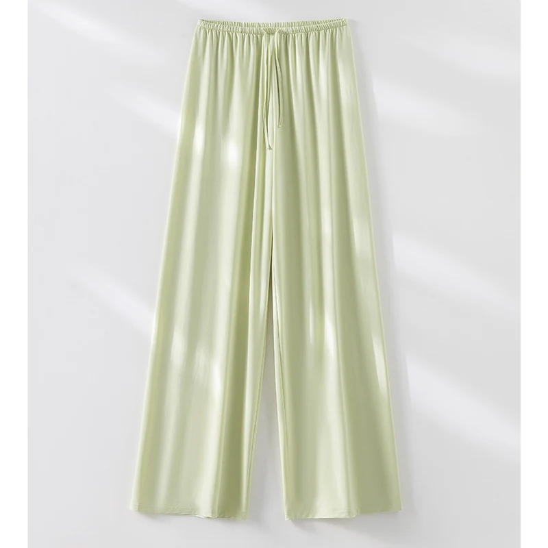 Damen Weite Relax-Hose aus seidigem Modal mit elastischem Bund und Tunnelzug Nord Taschen