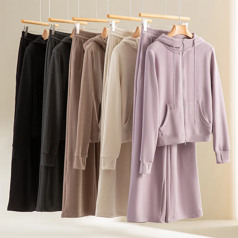 Damen weite Lounge-Hose mit elastischem Bund und Eingrifftaschen Nord Taschen