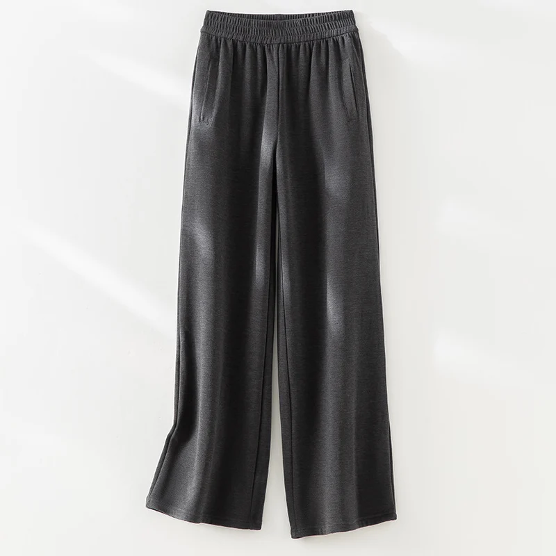 Damen weite Lounge-Hose mit elastischem Bund und Eingrifftaschen Nord Taschen