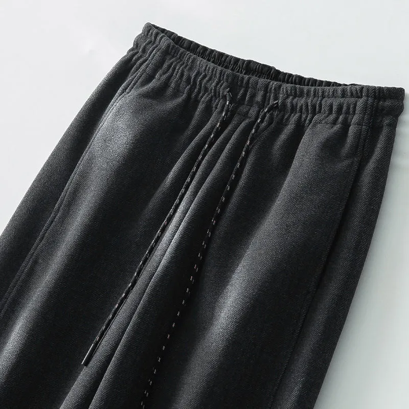 Damen Weite Komfort-Strickhose mit Gummibund und Tunnelzug Nord Taschen