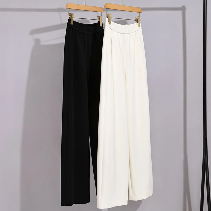 Damen Weite Jersey-Culotte mit hohem Taillenbund und versteckten Eingrifftaschen Nord Taschen