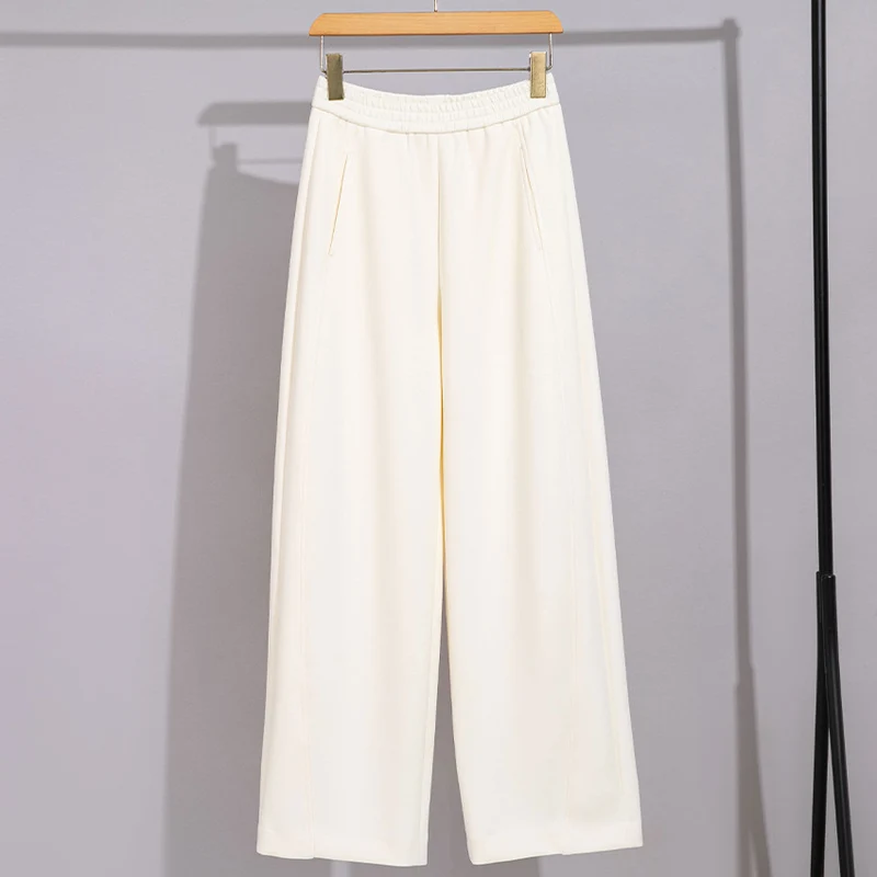 Damen Weite Jersey-Culotte mit hohem Taillenbund und versteckten Eingrifftaschen Nord Taschen