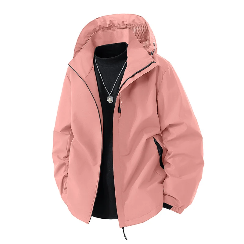 Herren Wasserabweisende Outdoor-Jacke mit Kapuze, winddichter Membran und verstellbarem Saum Nord Taschen