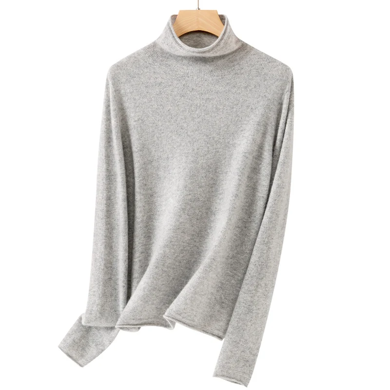Damen Feiner Rollkragenpullover aus ultraleichtem Feinstrick mit schlanker Silhouette Nord Taschen
