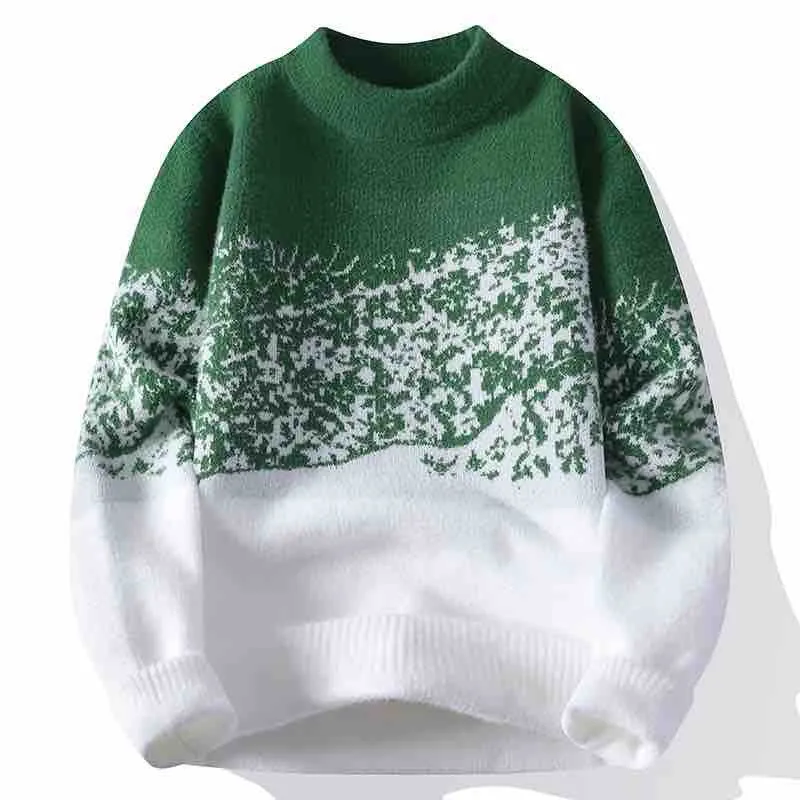Unisex Oversized Strickpullover mit Jacquardstruktur und Rundhalsausschnitt Nord Taschen
