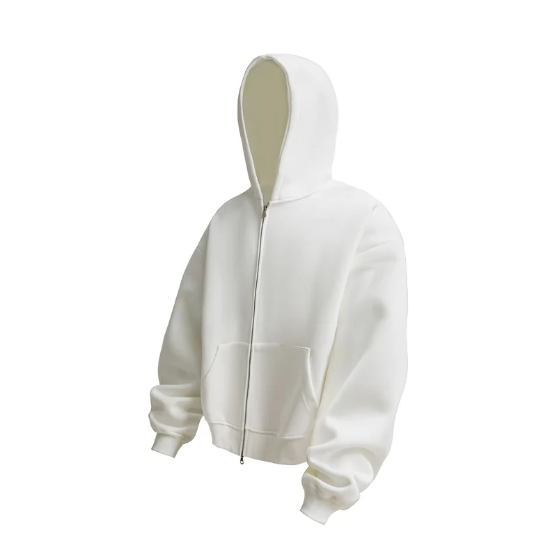 Unisex Oversized Kapuzen-Zipjacke mit Thermalfleece und Kängurutasche Nord Taschen