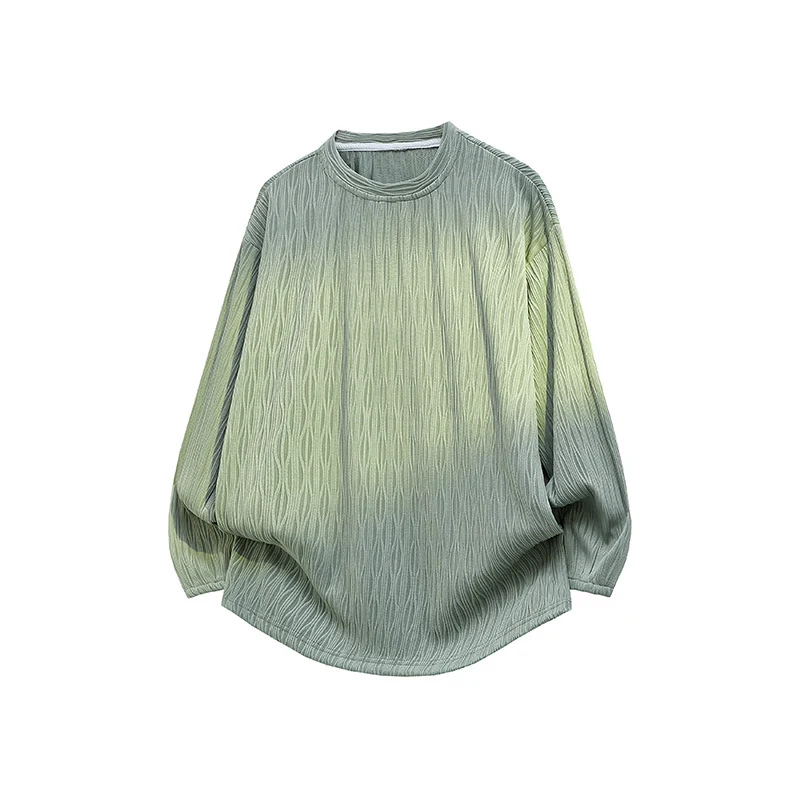 Unisex Oversize Strukturierter Rundhals-Pullover mit Ballonärmeln und abgerundetem Saum Nord Taschen